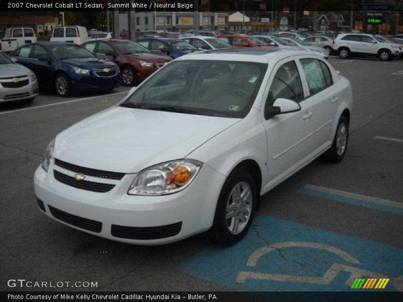 Summit White / Neutral Beige 2007 Chevrolet Cobalt LT Sedan