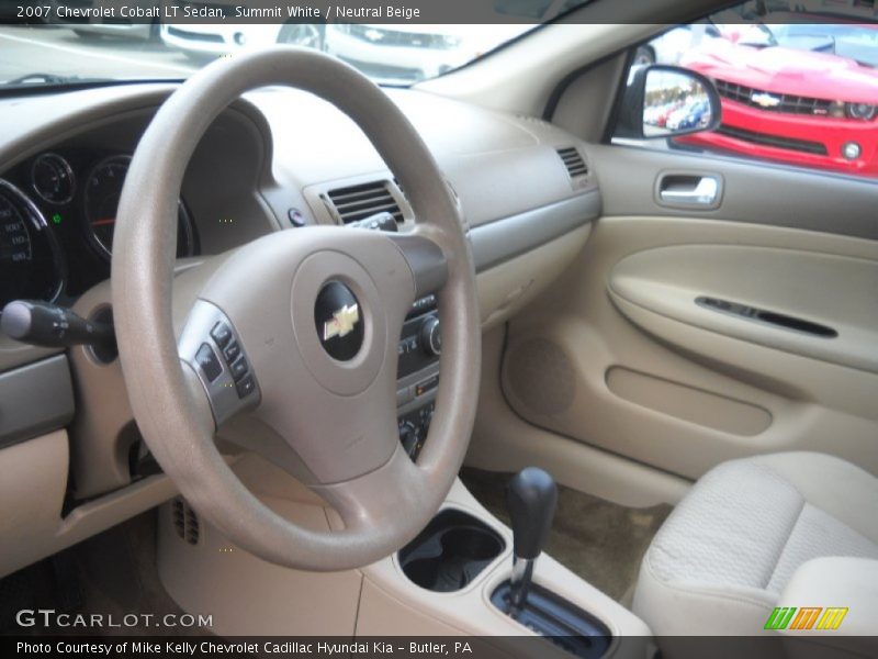 Summit White / Neutral Beige 2007 Chevrolet Cobalt LT Sedan
