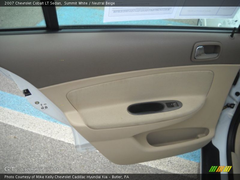 Summit White / Neutral Beige 2007 Chevrolet Cobalt LT Sedan