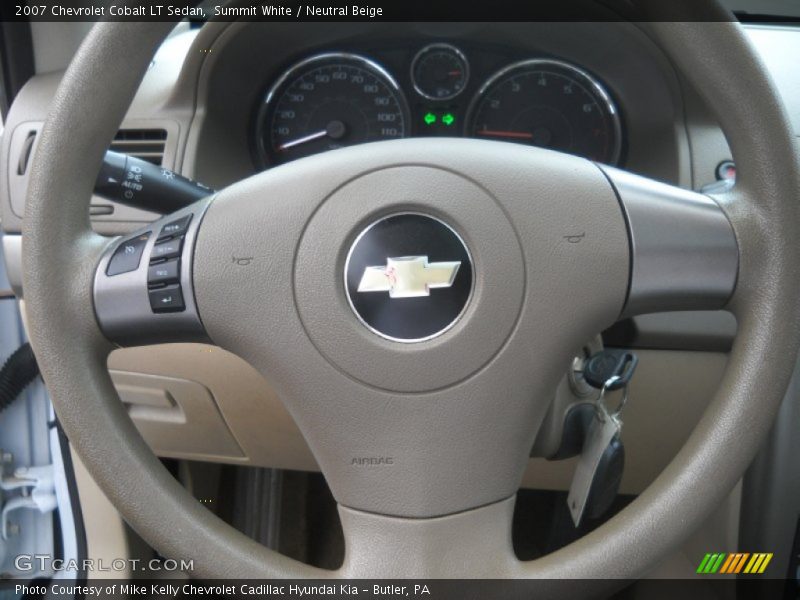 Summit White / Neutral Beige 2007 Chevrolet Cobalt LT Sedan