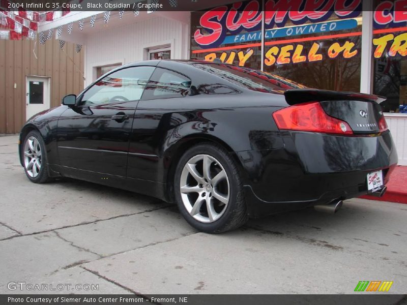 Black Obsidian / Graphite 2004 Infiniti G 35 Coupe