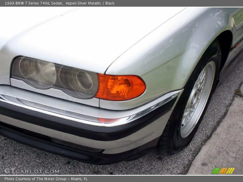 Aspen Silver Metallic / Black 1999 BMW 7 Series 740iL Sedan