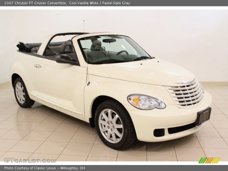 Cool Vanilla White / Pastel Slate Gray 2007 Chrysler PT Cruiser Convertible
