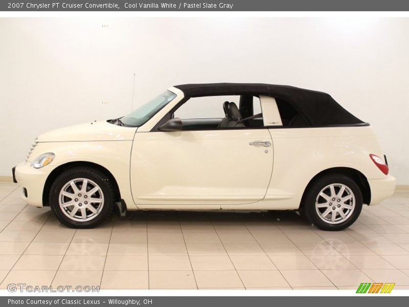 Cool Vanilla White / Pastel Slate Gray 2007 Chrysler PT Cruiser Convertible