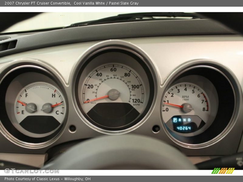 Cool Vanilla White / Pastel Slate Gray 2007 Chrysler PT Cruiser Convertible