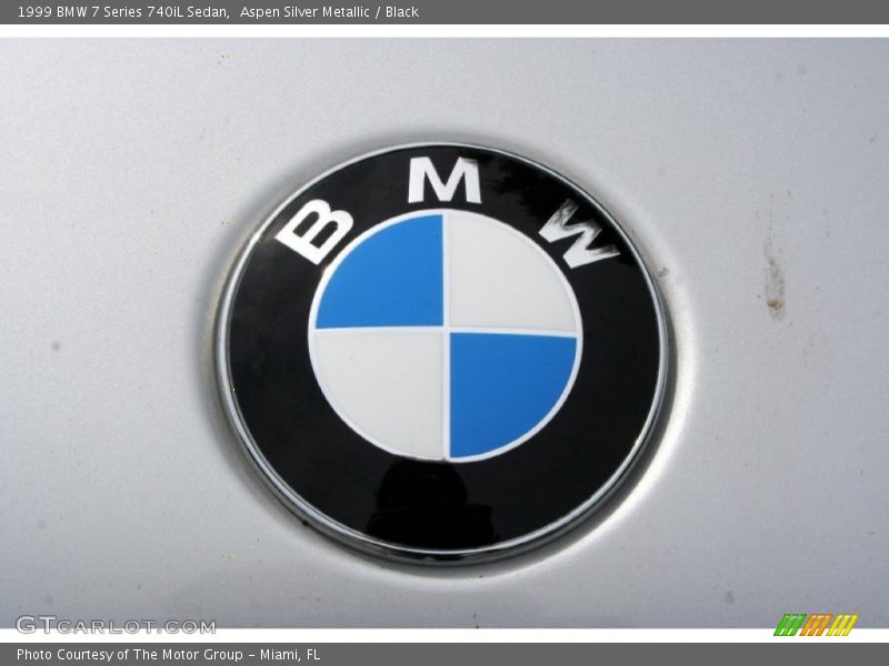 Aspen Silver Metallic / Black 1999 BMW 7 Series 740iL Sedan