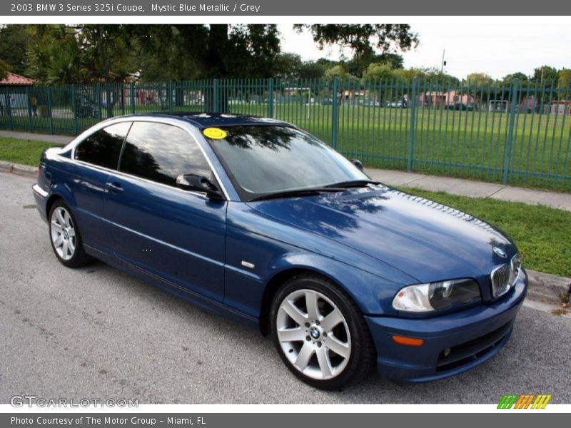Mystic Blue Metallic / Grey 2003 BMW 3 Series 325i Coupe