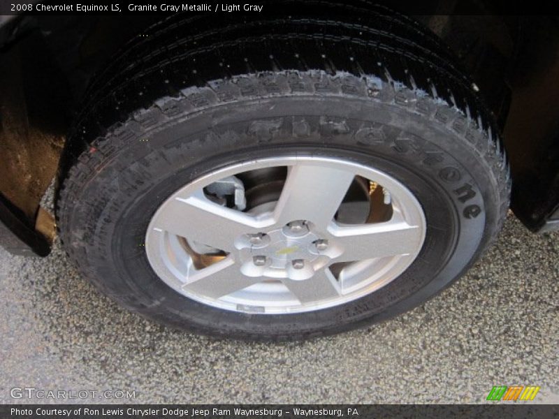 Granite Gray Metallic / Light Gray 2008 Chevrolet Equinox LS