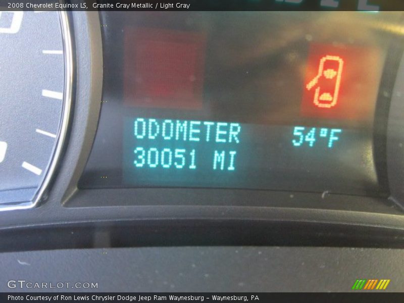 Granite Gray Metallic / Light Gray 2008 Chevrolet Equinox LS