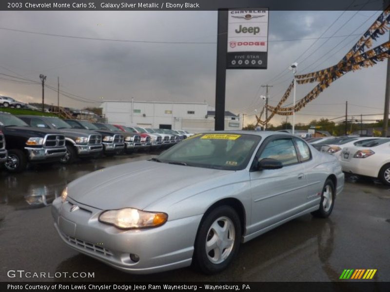 Galaxy Silver Metallic / Ebony Black 2003 Chevrolet Monte Carlo SS