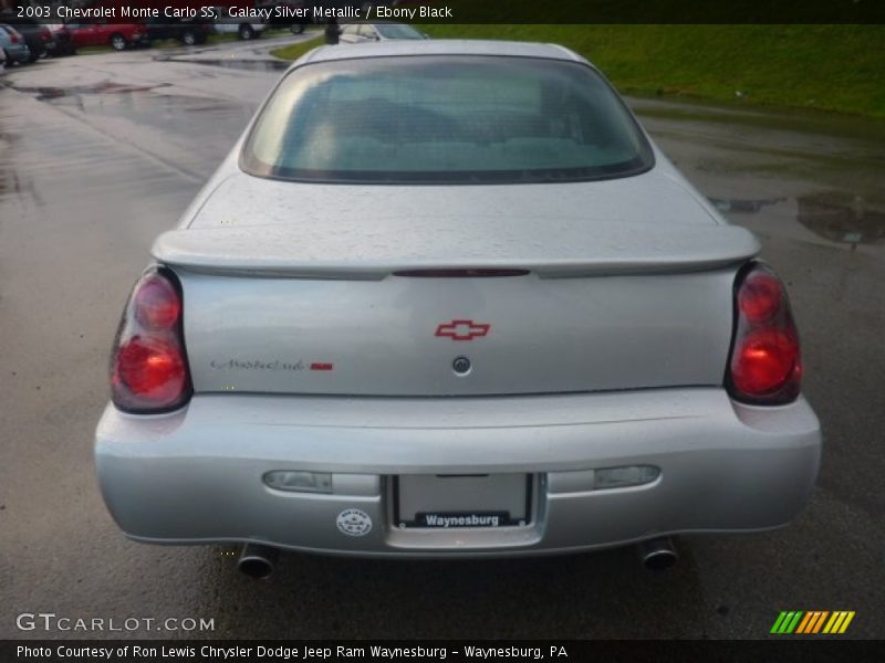 Galaxy Silver Metallic / Ebony Black 2003 Chevrolet Monte Carlo SS