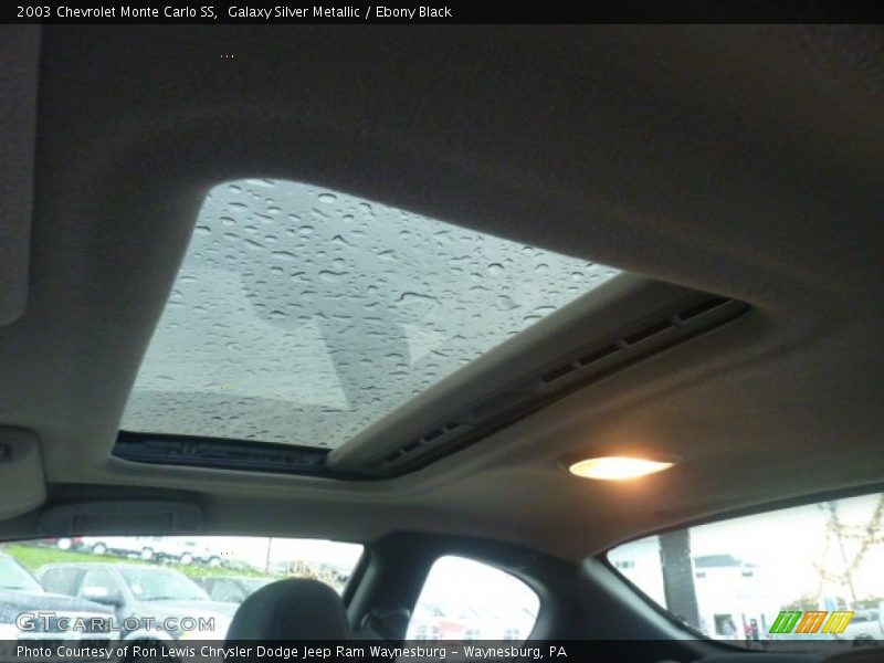 Galaxy Silver Metallic / Ebony Black 2003 Chevrolet Monte Carlo SS