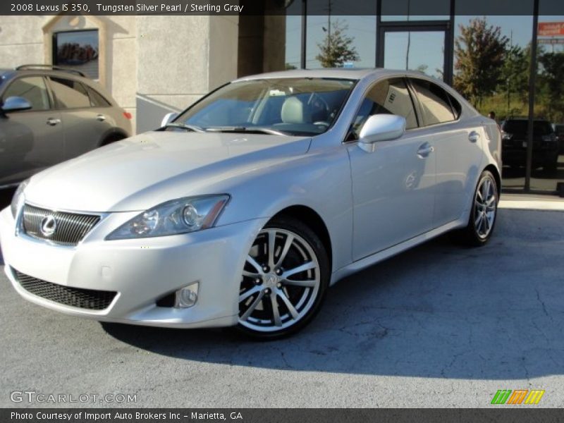 Tungsten Silver Pearl / Sterling Gray 2008 Lexus IS 350