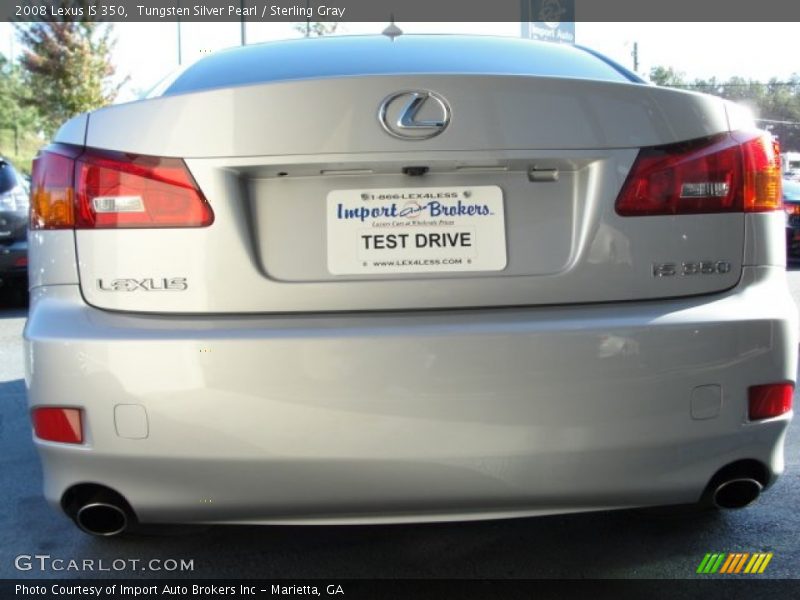 Tungsten Silver Pearl / Sterling Gray 2008 Lexus IS 350