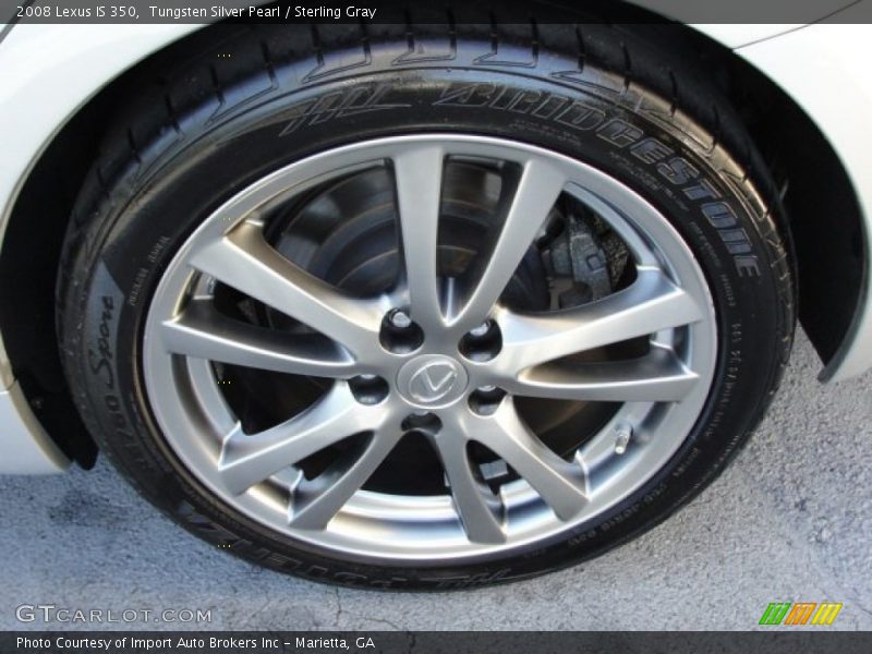 Tungsten Silver Pearl / Sterling Gray 2008 Lexus IS 350