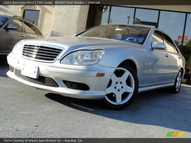 Brilliant Silver Metallic / Charcoal 2004 Mercedes-Benz S 500 Sedan