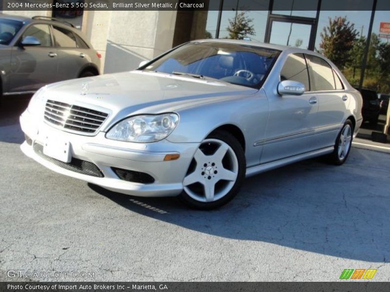 Brilliant Silver Metallic / Charcoal 2004 Mercedes-Benz S 500 Sedan