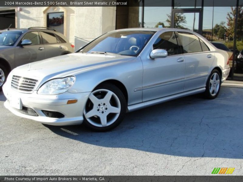 Brilliant Silver Metallic / Charcoal 2004 Mercedes-Benz S 500 Sedan