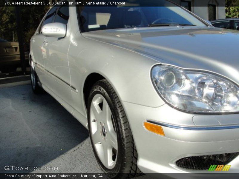 Brilliant Silver Metallic / Charcoal 2004 Mercedes-Benz S 500 Sedan