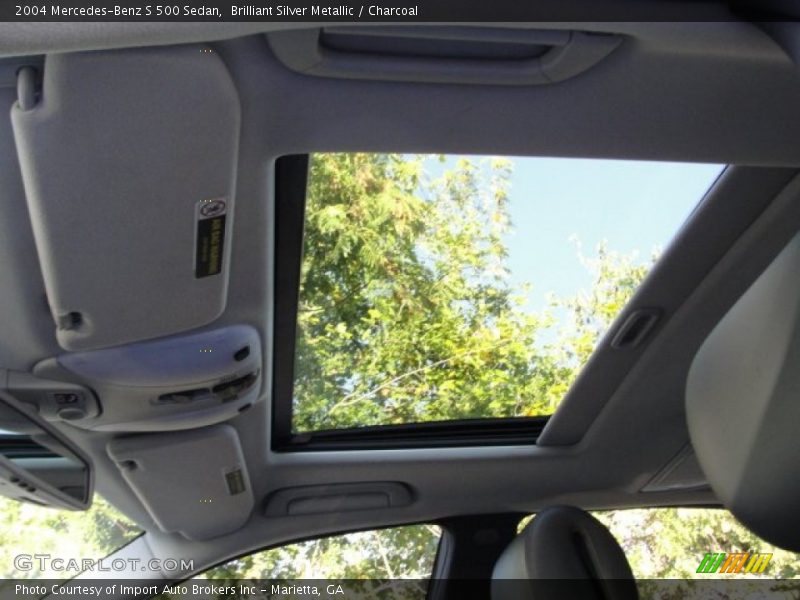 Sunroof of 2004 S 500 Sedan