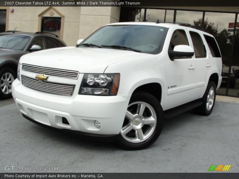 Summit White / Dark Titanium/Light Titanium 2007 Chevrolet Tahoe LTZ 4x4