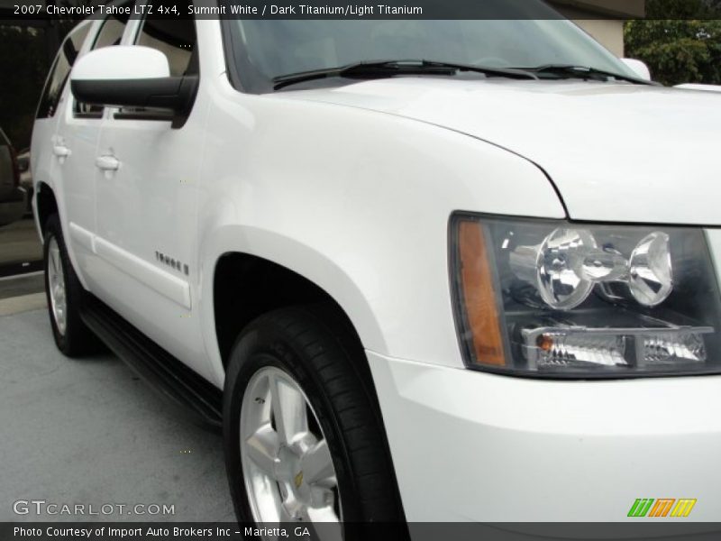 Summit White / Dark Titanium/Light Titanium 2007 Chevrolet Tahoe LTZ 4x4
