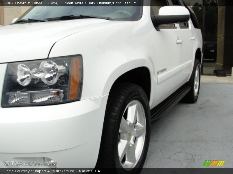 Summit White / Dark Titanium/Light Titanium 2007 Chevrolet Tahoe LTZ 4x4