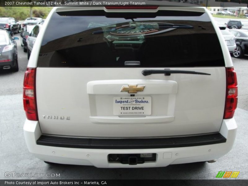 Summit White / Dark Titanium/Light Titanium 2007 Chevrolet Tahoe LTZ 4x4