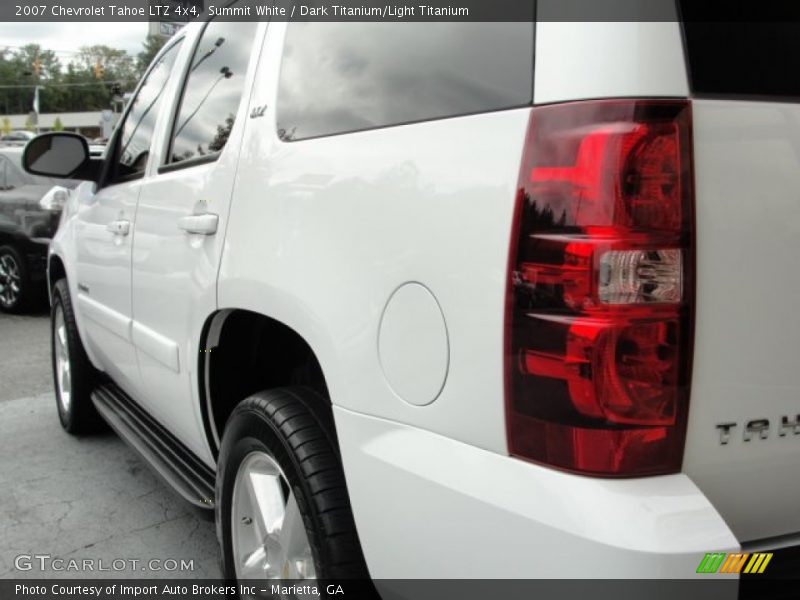 Summit White / Dark Titanium/Light Titanium 2007 Chevrolet Tahoe LTZ 4x4