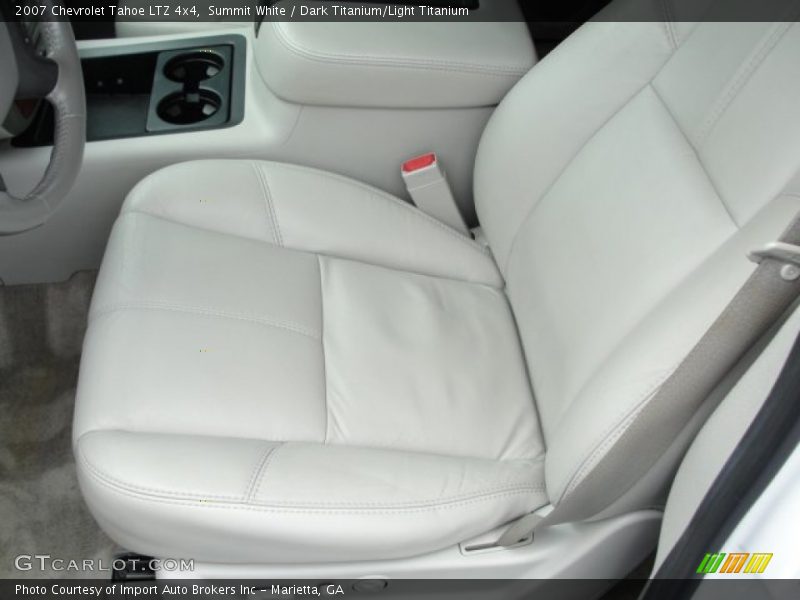 Summit White / Dark Titanium/Light Titanium 2007 Chevrolet Tahoe LTZ 4x4