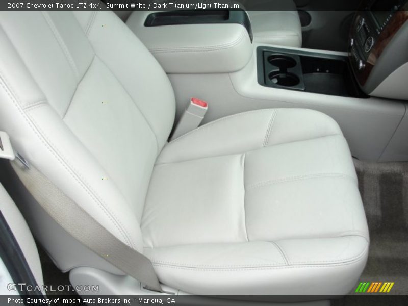 Summit White / Dark Titanium/Light Titanium 2007 Chevrolet Tahoe LTZ 4x4