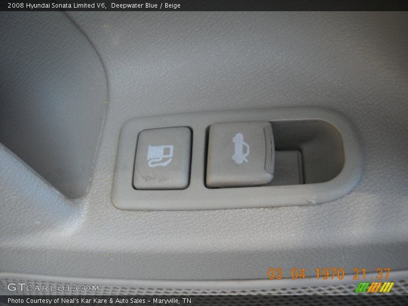 Deepwater Blue / Beige 2008 Hyundai Sonata Limited V6