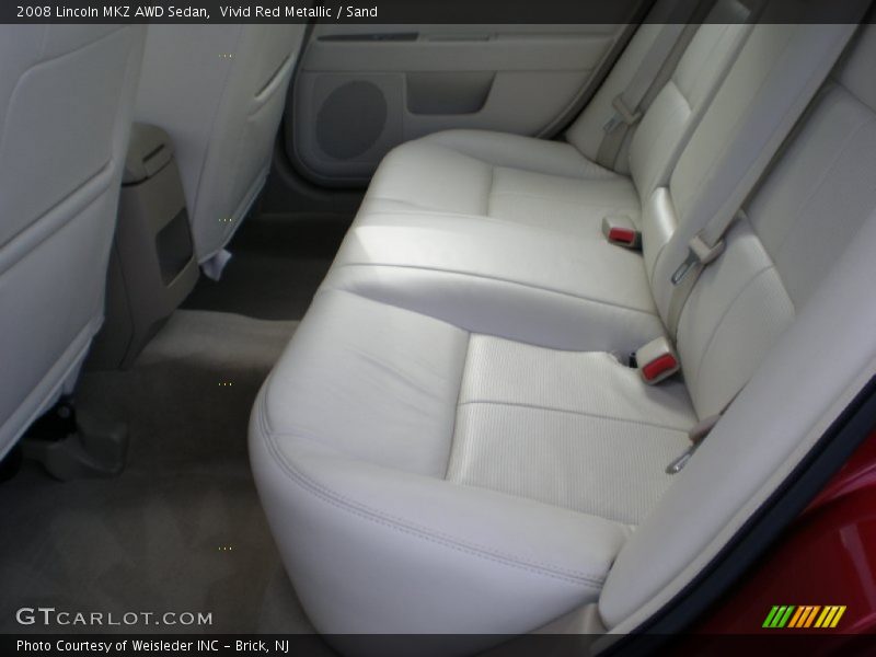 Vivid Red Metallic / Sand 2008 Lincoln MKZ AWD Sedan