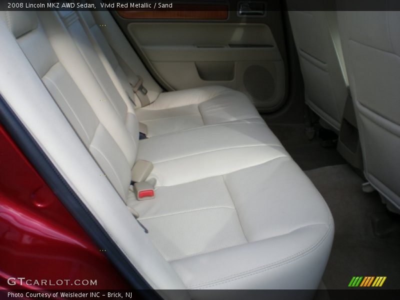 Vivid Red Metallic / Sand 2008 Lincoln MKZ AWD Sedan