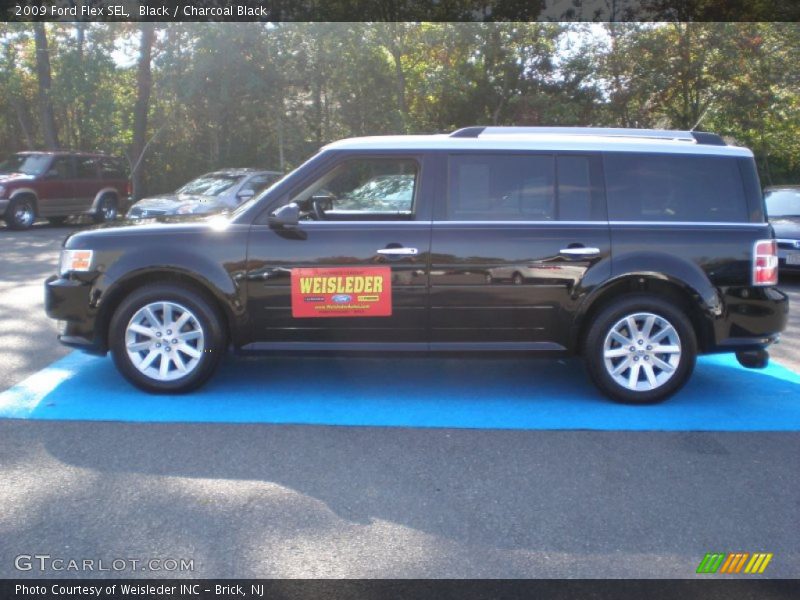 Black / Charcoal Black 2009 Ford Flex SEL