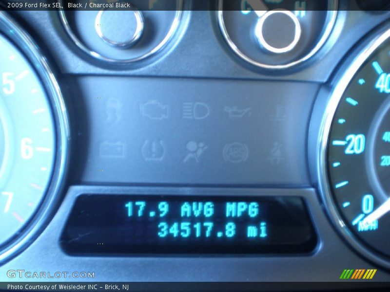 Black / Charcoal Black 2009 Ford Flex SEL