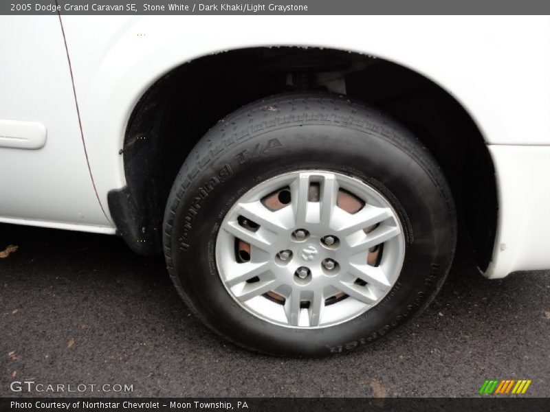 Stone White / Dark Khaki/Light Graystone 2005 Dodge Grand Caravan SE
