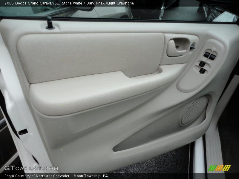 Stone White / Dark Khaki/Light Graystone 2005 Dodge Grand Caravan SE