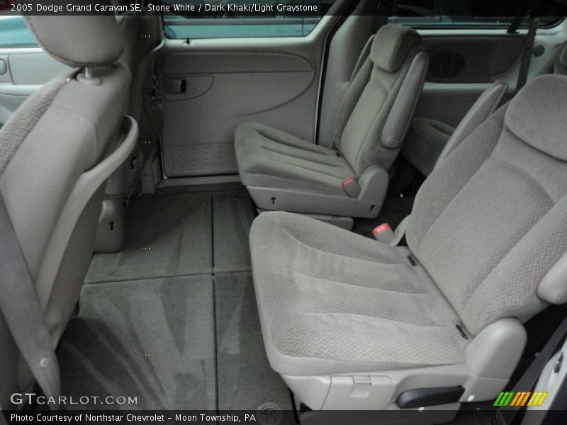 Stone White / Dark Khaki/Light Graystone 2005 Dodge Grand Caravan SE