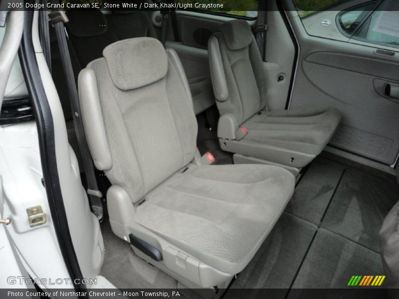 Stone White / Dark Khaki/Light Graystone 2005 Dodge Grand Caravan SE
