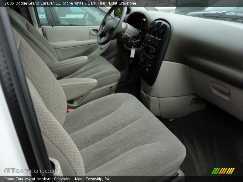 Stone White / Dark Khaki/Light Graystone 2005 Dodge Grand Caravan SE
