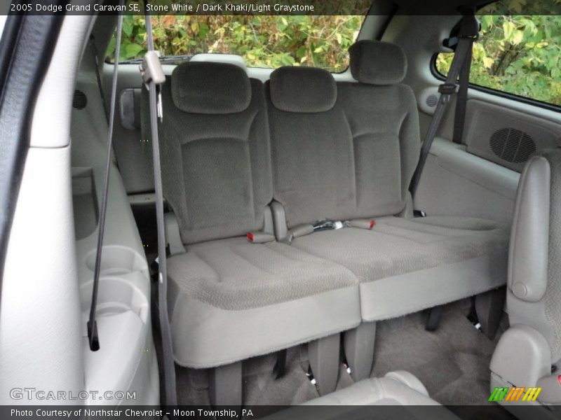 Stone White / Dark Khaki/Light Graystone 2005 Dodge Grand Caravan SE