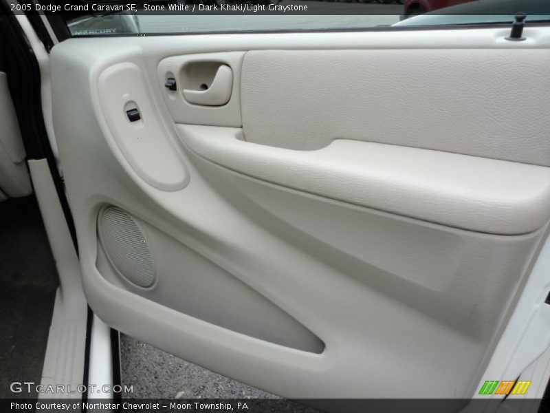 Stone White / Dark Khaki/Light Graystone 2005 Dodge Grand Caravan SE