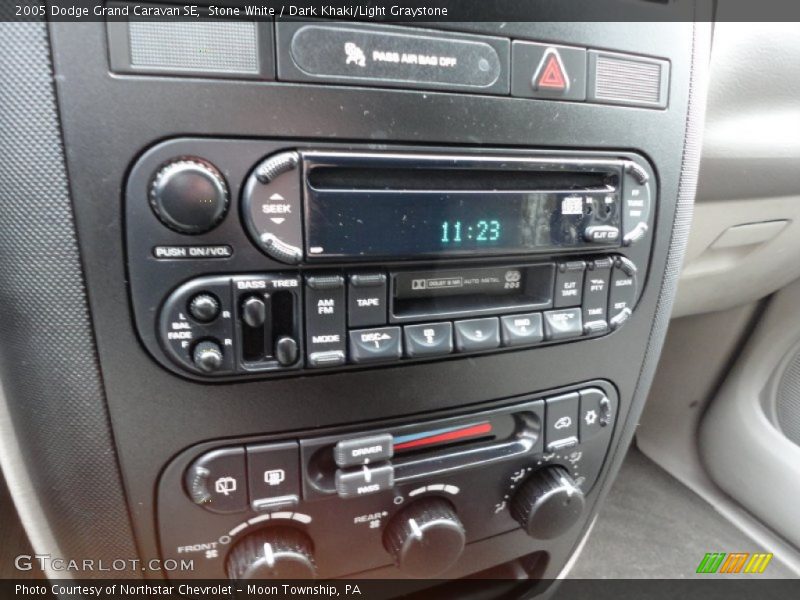 Stone White / Dark Khaki/Light Graystone 2005 Dodge Grand Caravan SE