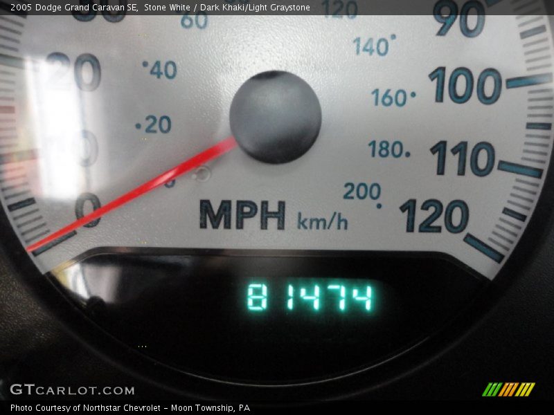 Stone White / Dark Khaki/Light Graystone 2005 Dodge Grand Caravan SE