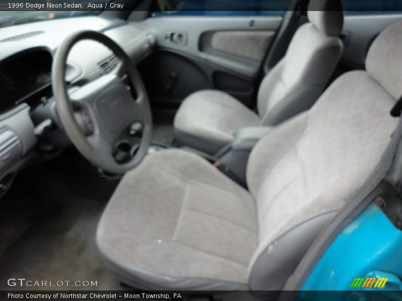 Aqua / Gray 1996 Dodge Neon Sedan