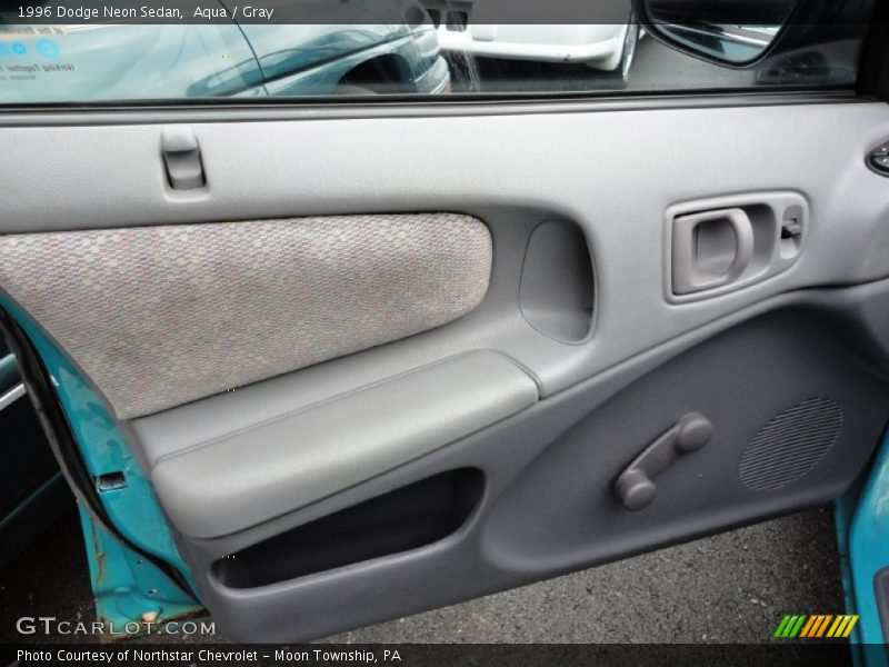Aqua / Gray 1996 Dodge Neon Sedan