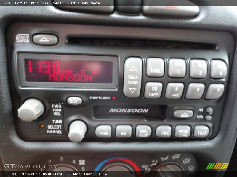 Black / Dark Pewter 2003 Pontiac Grand Am GT Sedan