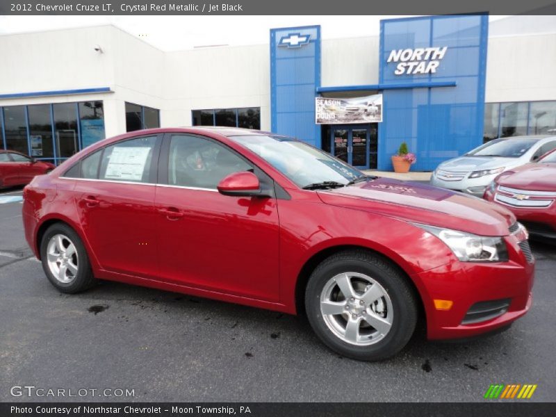 Crystal Red Metallic / Jet Black 2012 Chevrolet Cruze LT