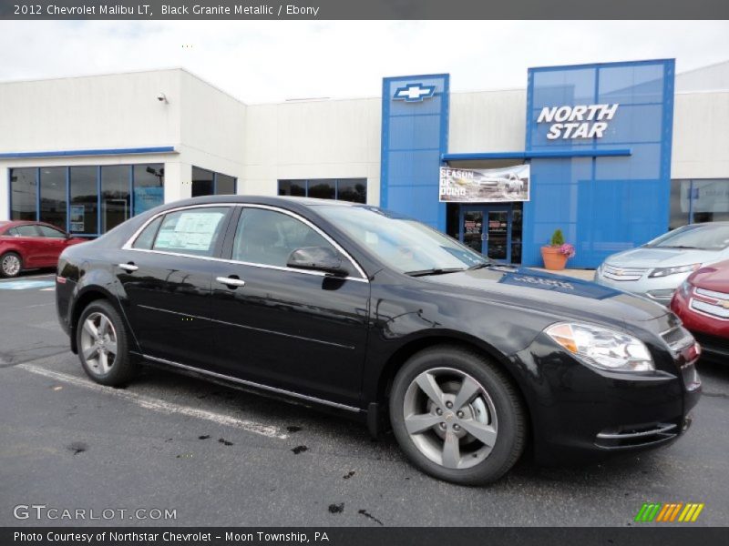 Black Granite Metallic / Ebony 2012 Chevrolet Malibu LT
